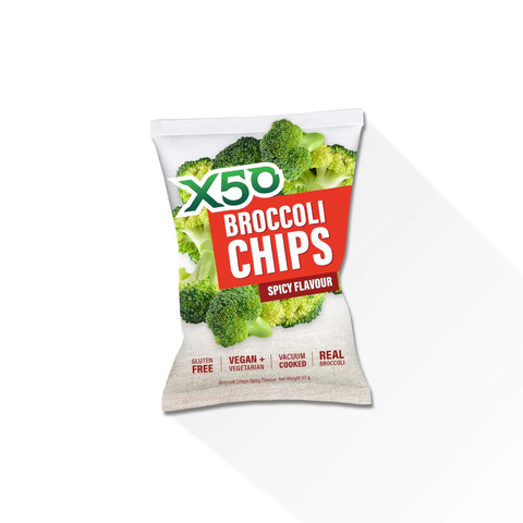 Tribeca Health X50 Broccoli Chips Spicy