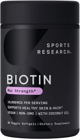 Sports Research Biotin 10000mcg (30 Softgels)