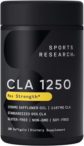 Sports Research CLA 95% 1250 mg (180 Softgel)
