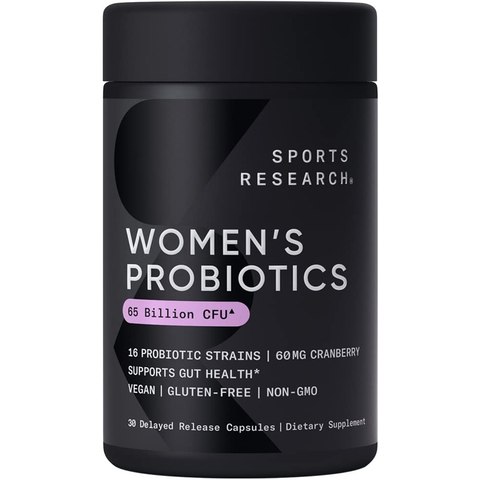 Sports Research Women's Probiotics 65 Billion CFU Cranberry (30 Tablets)
