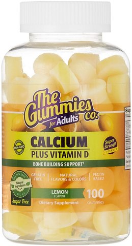 The Gummies Co. Calcium With Vitamin D Lemon (100 Gummies)