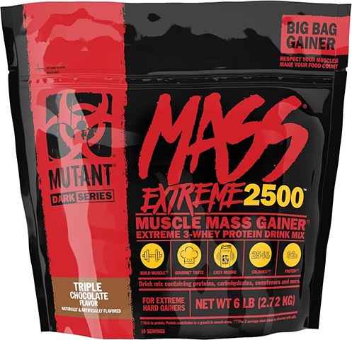 Mutant Mass Extreme Gainer – Whey Protein Powder 6 lbs – Triple Chocolate