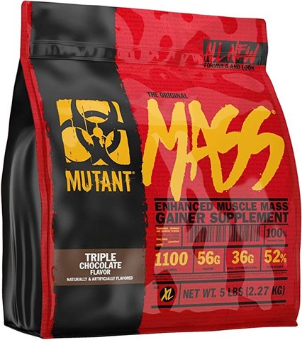 Mutant Mass Weight Gainer Protein Powder – Build Muscle Size, Triple Chocolate