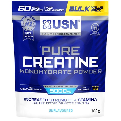 USN Micronized Creatine Monohydrate Powder 300G 60