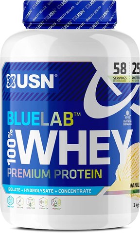 Premium Whey Protein Powder: USN Blue Lab Whey Vanilla 2 kg