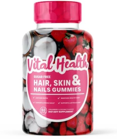 Vital Health Hair Skin & Nails (60 Gummies)