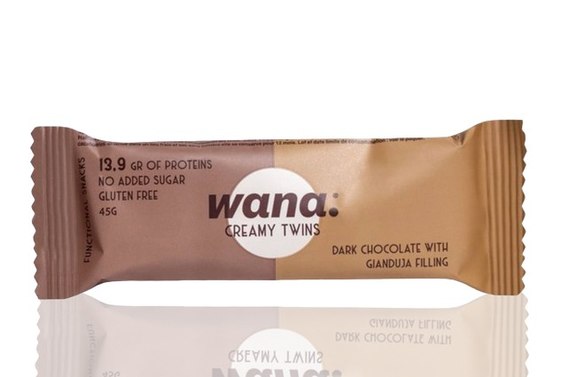 Wana Waffand Creamy Twins Bar Dark Chocolate with Gianduja Filling