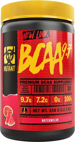 Mutant BCAA 9.7 Supplement BCAA Powder with Micronized Amino Energy Support Stack, 348g - Watermelon