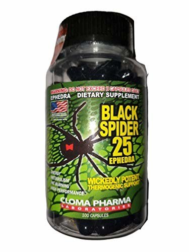 Cloma Pharma Black Spider Fat Burner Pack of 100 Capsules