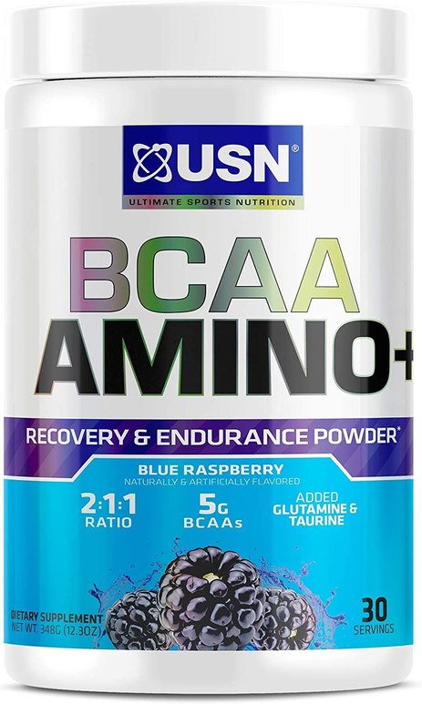 USN Supplements BCAA Amino + Supplement, Blue Raspberry