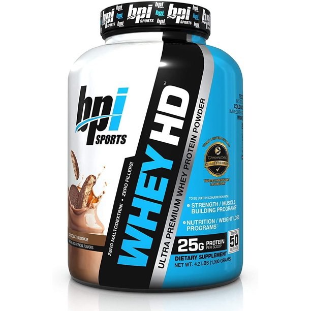 BPI Sports Whey HD Whey Protein Chocolate Cookie - 50 Servings