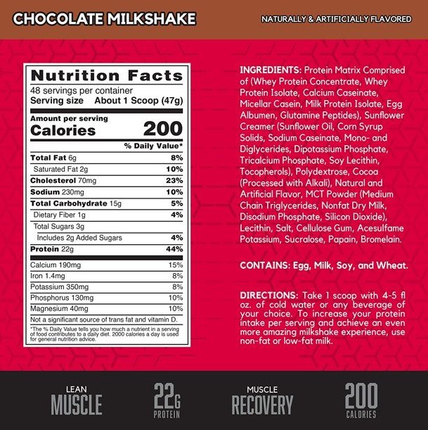 BSN Syntha-6 Ultra Premium Protein Matrix - Chocolate Milkshake, 5 lbs, 48 Servings 2