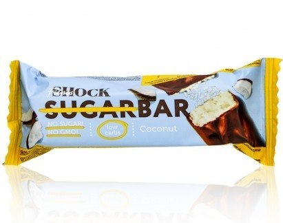 FitnesShock Bar Coconut - a very coconut bar without sugar with stevia