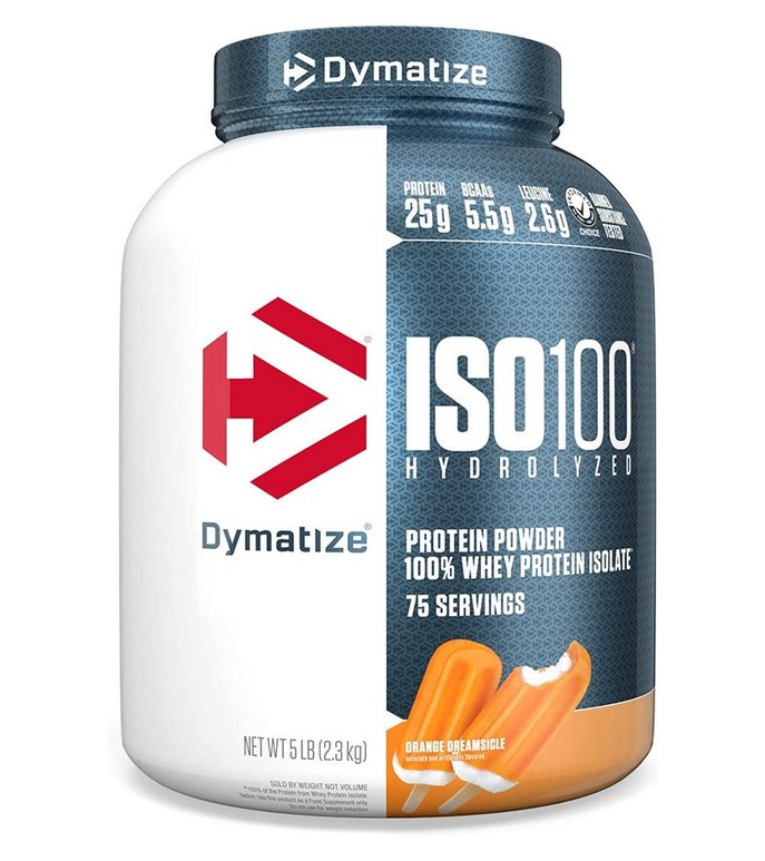 Dymatize ISO100 Hydrolysed Whey Protein Powder Orange Dreamsicle (5lb) 2.3 kg