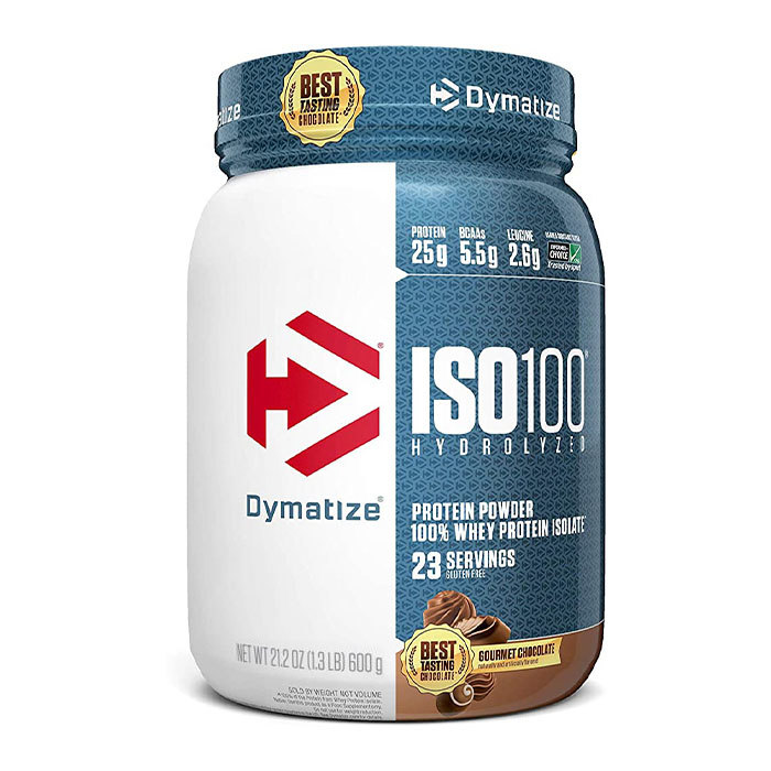Dymatize ISO 100 Hydrolyzed Whey Isolate Protein Gourmet Chocolate (1.3lbs)