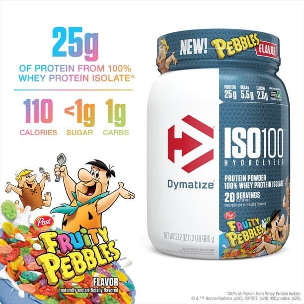 Dymatize ISO100 Hydrolyzed Whey Isolate Protein Powder - Fruity Pebbles, 5 lb, 76 Servings 2