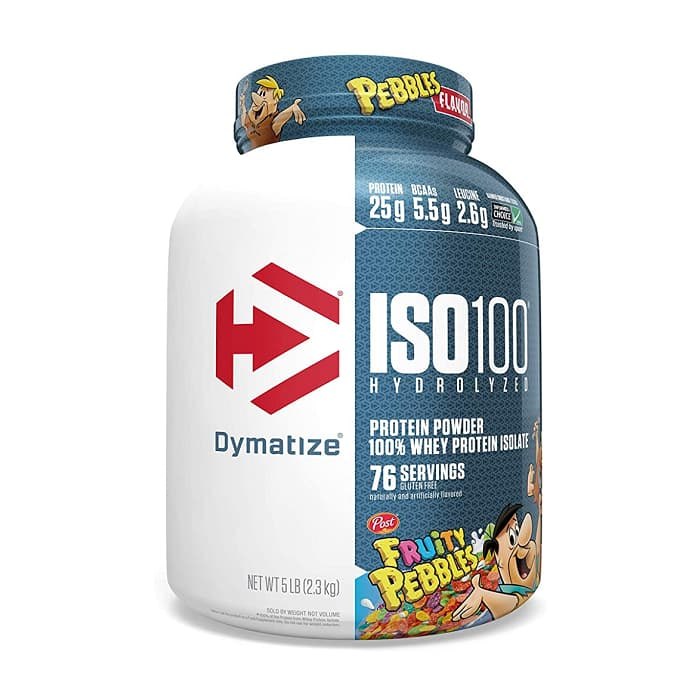Dymatize ISO100 Hydrolyzed Whey Isolate Protein Powder - Fruity Pebbles, 5 lb, 76 Servings