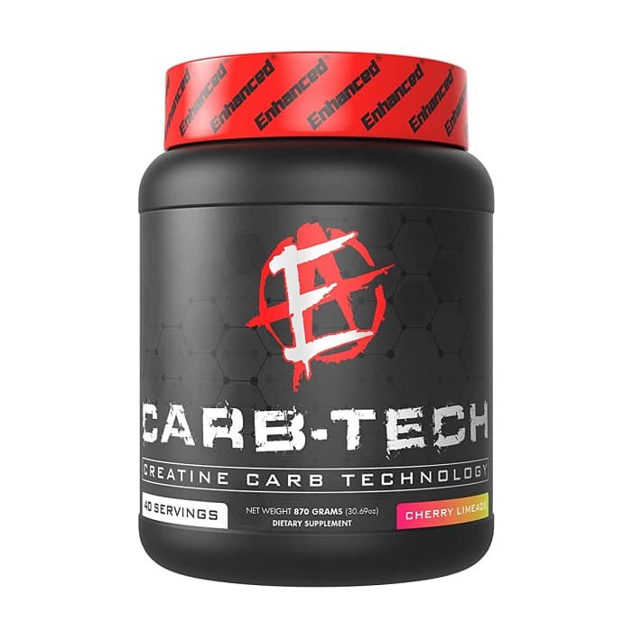 Enhanced Labs CarbTech Creatine Drink Mix for Men & Women Cherry Limeade (870g)