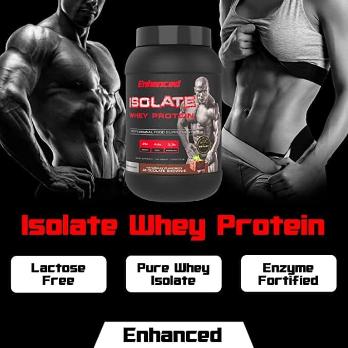 Enhanced Labs Whey Protein Isolate - Chocolate Brownie, 3 lb, 44 Servings 2