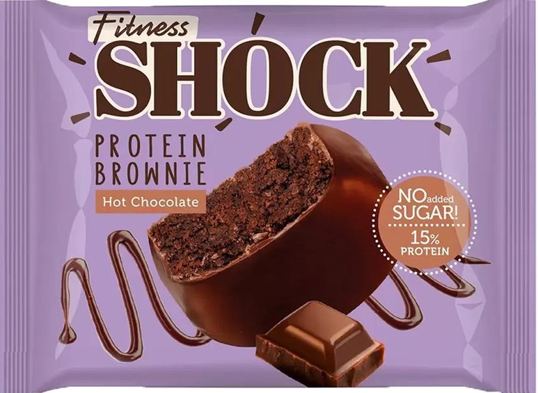 FitnesShock Protein Brownie Hot Chocolate (50g)