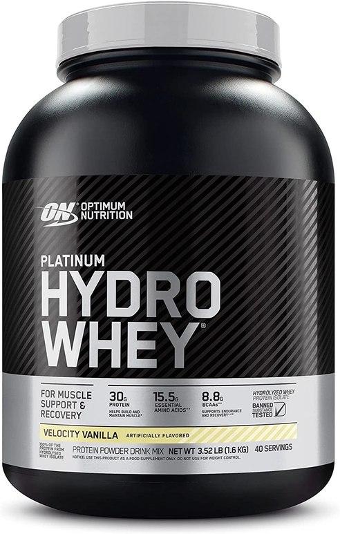 Optimum Nutrition Platinum Hydrowhey Protein Powder, Flavor: Velocity Vanilla, 3.5 Pounds