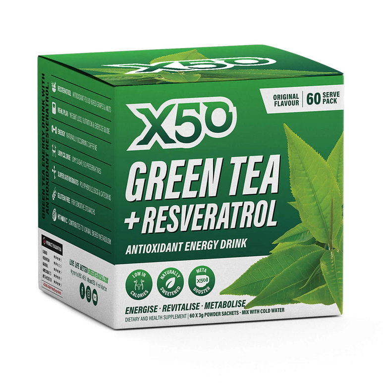 Tribeca Health X50 Green Tea Original (60 Pack)
