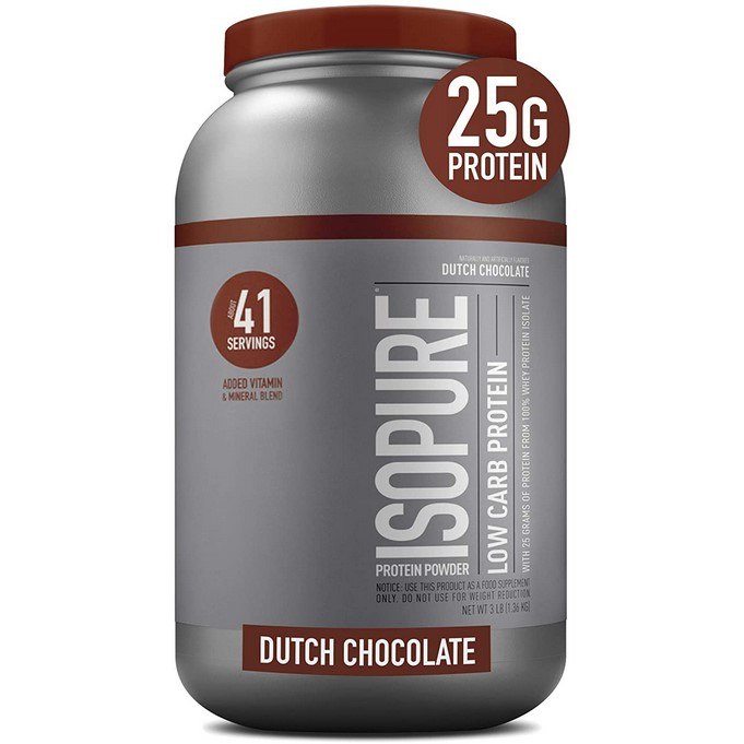 Isopure Low Carb Protein Powder Dutch Chocolate (3lbs)