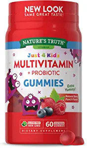 Kids Multivitamin Gummies with Probiotics 60 Count