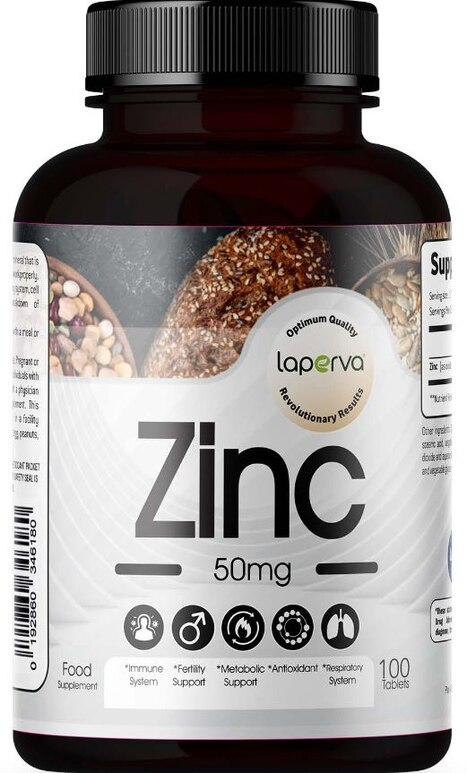 Laperva Zinc 50mg (100 Tablets)