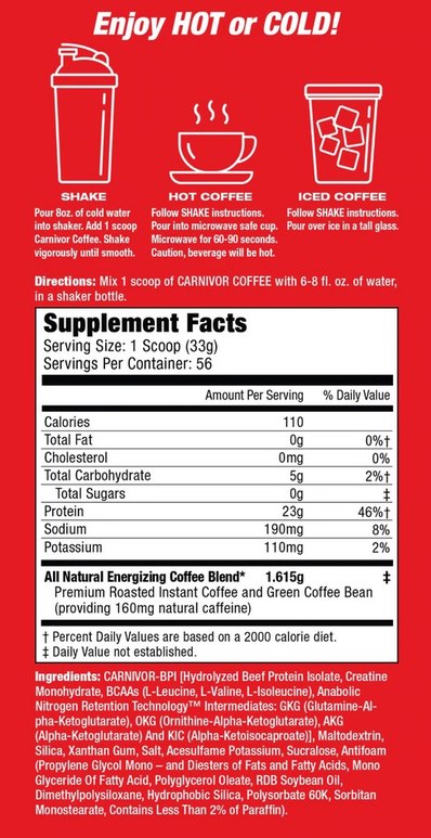 MuscleMeds Carnivor Instant Coffee 4lbs 2