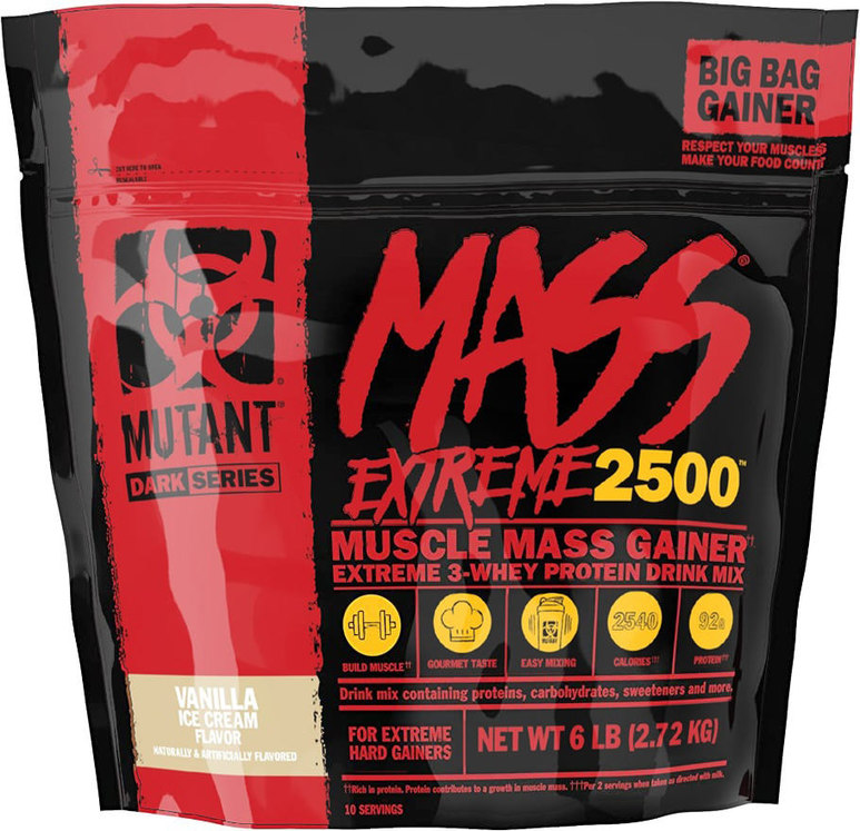 Mutant - Mass Extreme 2500 Muscle Mass Gainer Vanilla 6 LBS