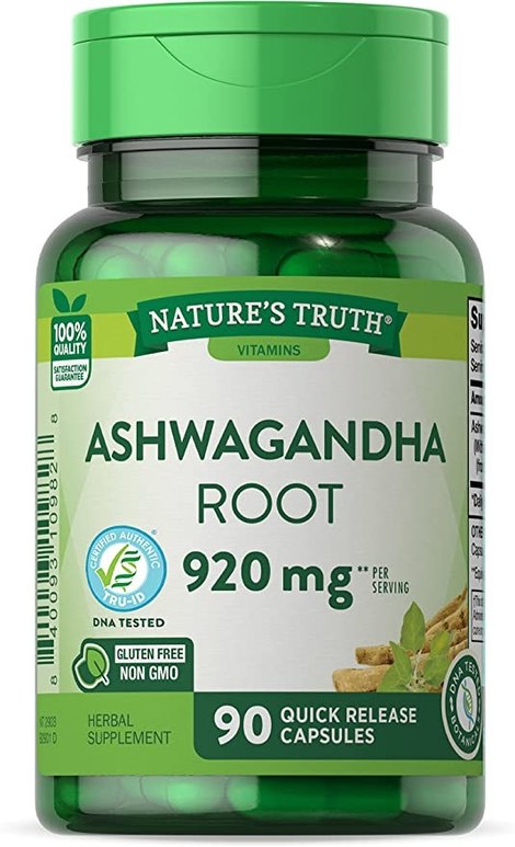 Nature&#039;s Truth Ashwagandha Capsules 920 mg 90 Count