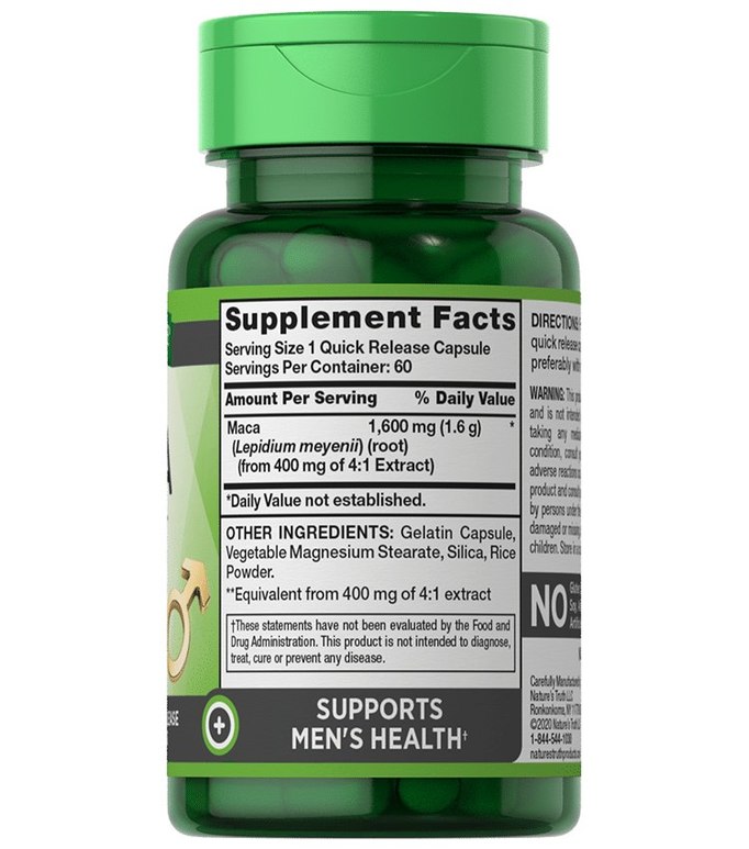 Nature&#039;s Truth Maca 1600mg (60 Tablets) 2