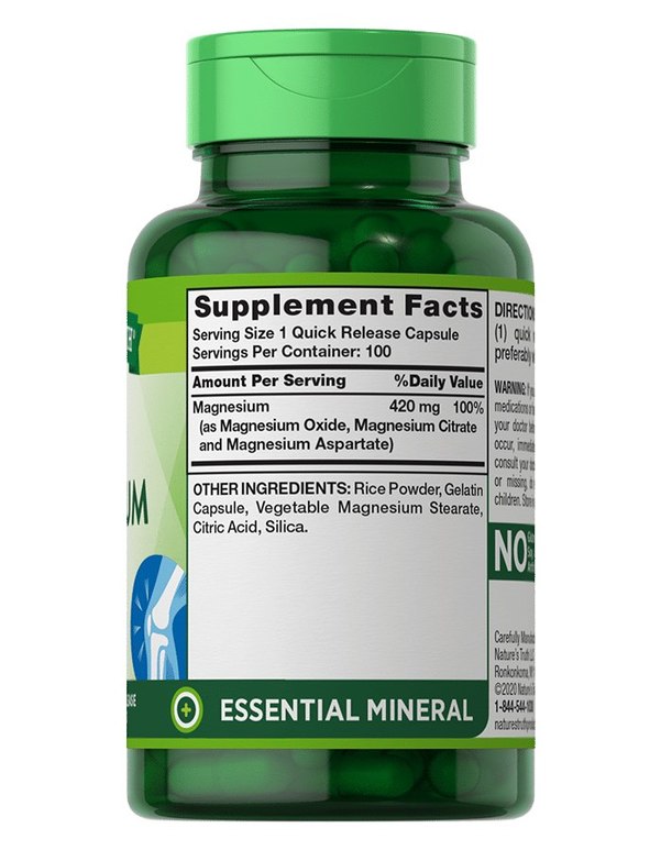 Nature&#039;s Truth Triple Magnesium Complex (100 Tablets) 2