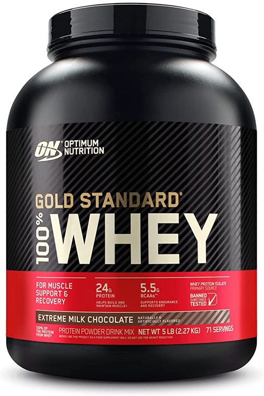 Optimum Nutrition Gold Std 100% Whey Ex M Chocolate 5lb 4/Cs