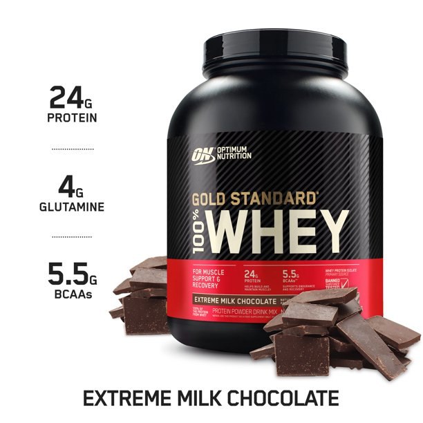 Optimum Nutrition Gold Std 100% Whey Ex M Chocolate 5lb 4/Cs 3