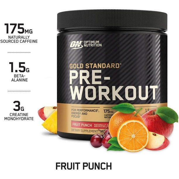 Optimum Nutrition Gold Standard Pre Workout Fruit Punch 300gr 6/Cs 2