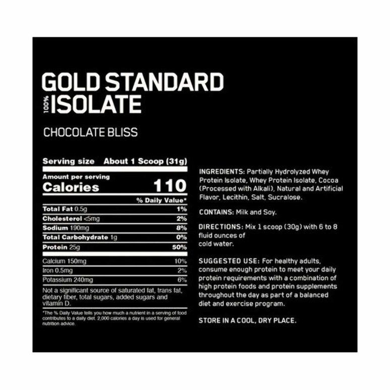 Optimum Nutrition Lapac Gs Isolate Chocolate Bliss 5.0lbs 2