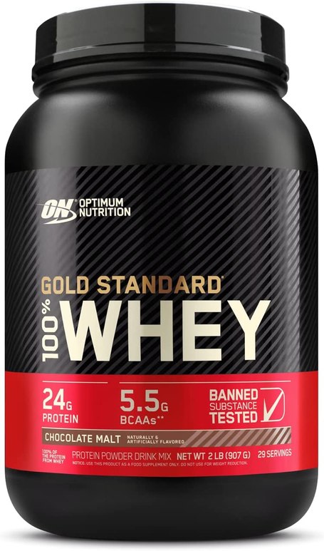 Optimum Nutrition Gold Standard 100% Whey Protein Powder Chocolate Malt 2lb