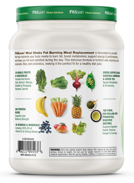 Fit & Lean Protein Fat Burning Meal Replacement Chocolate 2