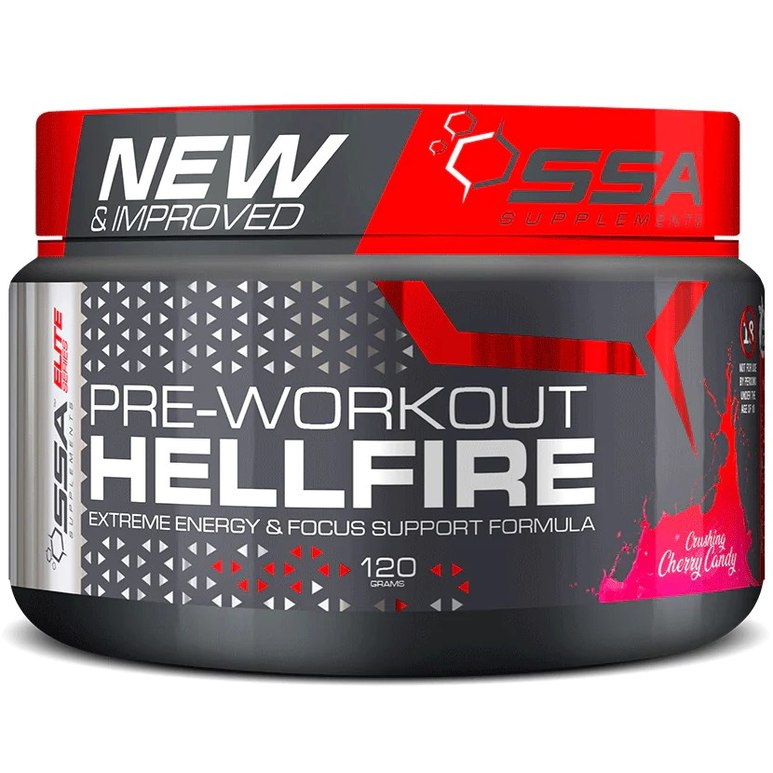 SSA Pre-Workout Hellfire Crushing Cherry Candy (120g)