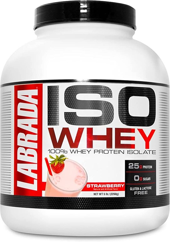 Labrada Nutrition ISO 100% ISOLATE Protein Powder Strawberry