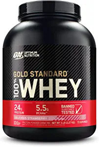 Optimum Nutrition Gold Standard 100% Whey Protein Powder, Strawberry