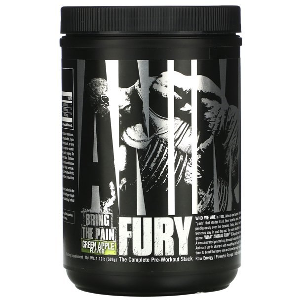 Universal Nutrition Animal Fury 495.9g Green Apple