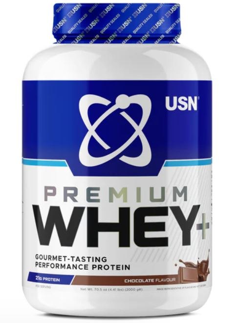 USN Premium Whey+ Protein Powder Chocolate (4.4lbs)