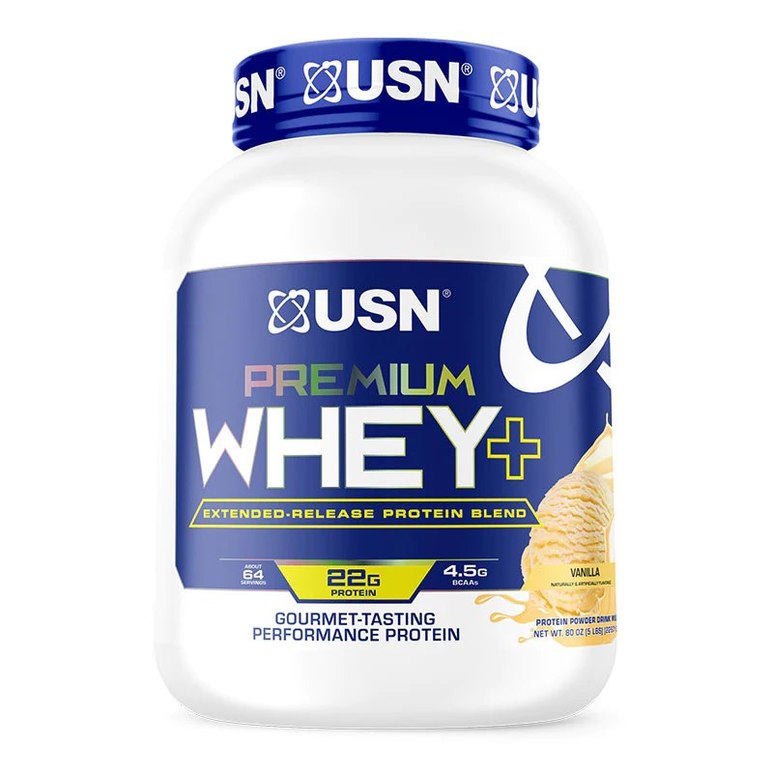 USN Premium Whey+ Vanilla Protein Powder (5lb)