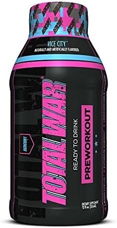 Redcon1 - Total War RTD - Ready to Drink Preworkout - 12 Pack - Vice City