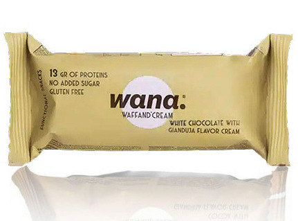 Wana WaffAnd&#039;Cream Bar White Chocolate with Gianduja Flavor Cream