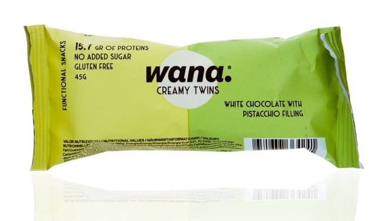 Wana Waffand Creamy Twins White Chocolate with Pistacchio Filling