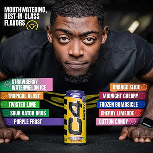 Cellucor C4 Carbonated Drink RTD - Strawberry Watermelon Ice (Best Before  03/2024) 